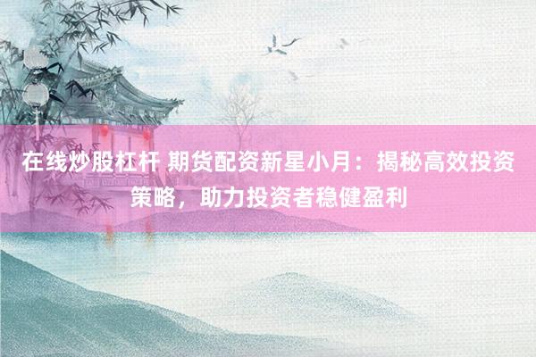 在线炒股杠杆 期货配资新星小月：揭秘高效投资策略，助力投资者稳健盈利